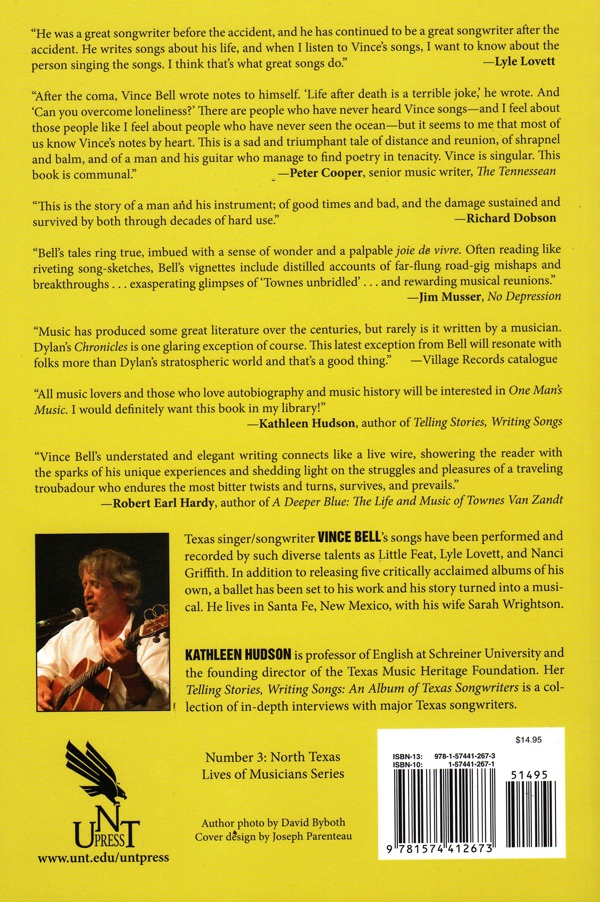 VInce Bell book backcover